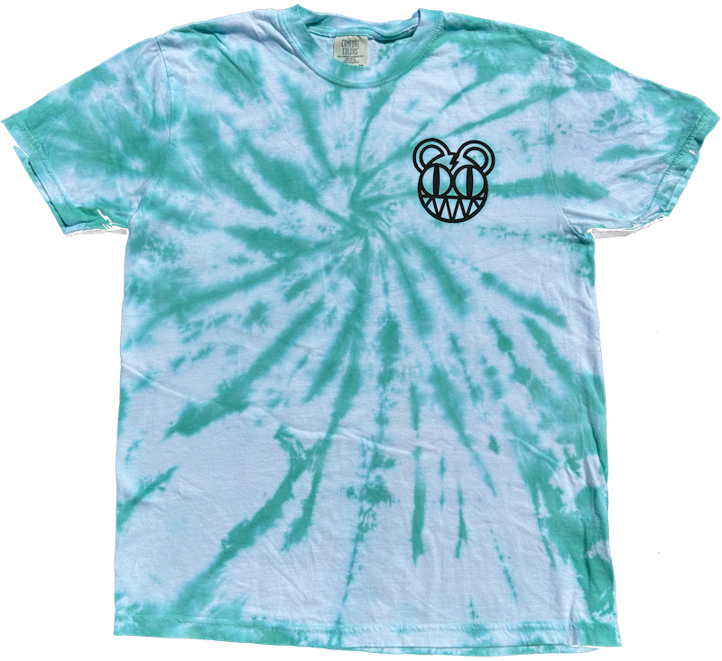 LIMITED Green tie-dye bear t-shirt (MEDIUM)