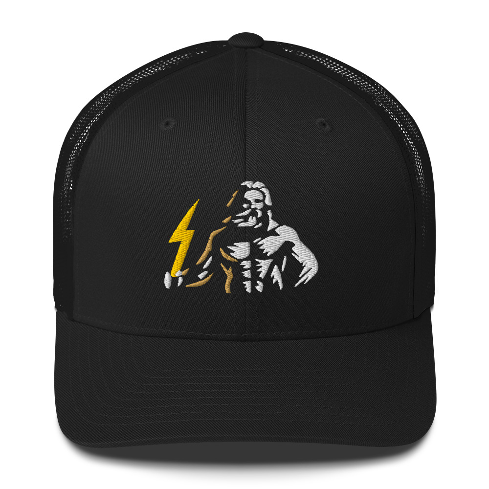 Retro mascot trucker cap